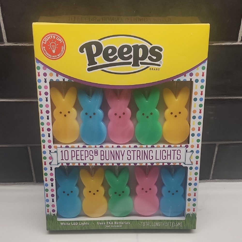 Peeps Multicolor Bunny String Lights